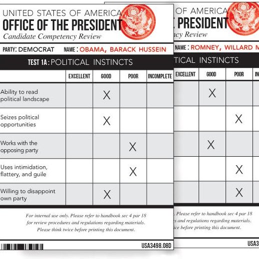 Presidential report card