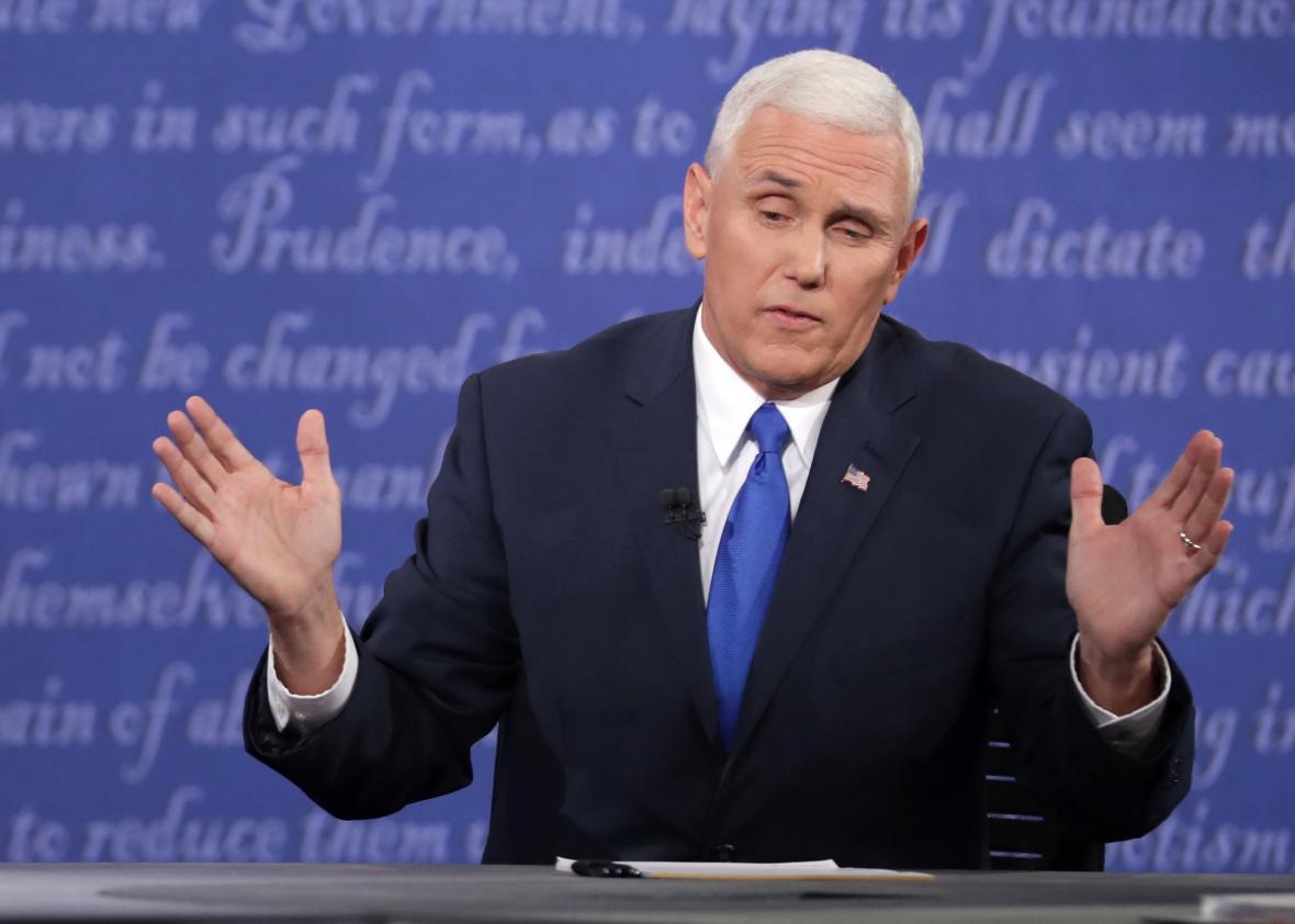 Image result for mike pence laughing