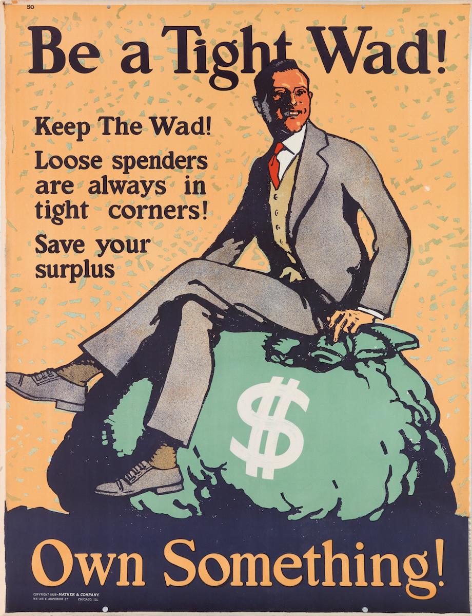 1920s Mather Business Motivational Poster 24x30 Listen Opportunity Knocks!