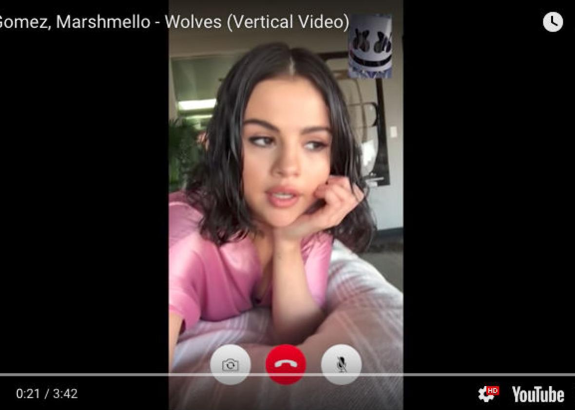 Selena Gomez S Video For Wolves Is Vertical And Also Really Boring - wolves selena gomez roblox id