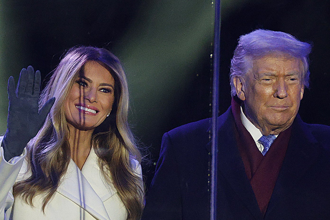 Melania Trump, America's creepy-Christmas queen, has done it again.
