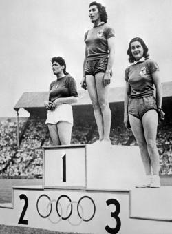 1948 Olympics podium