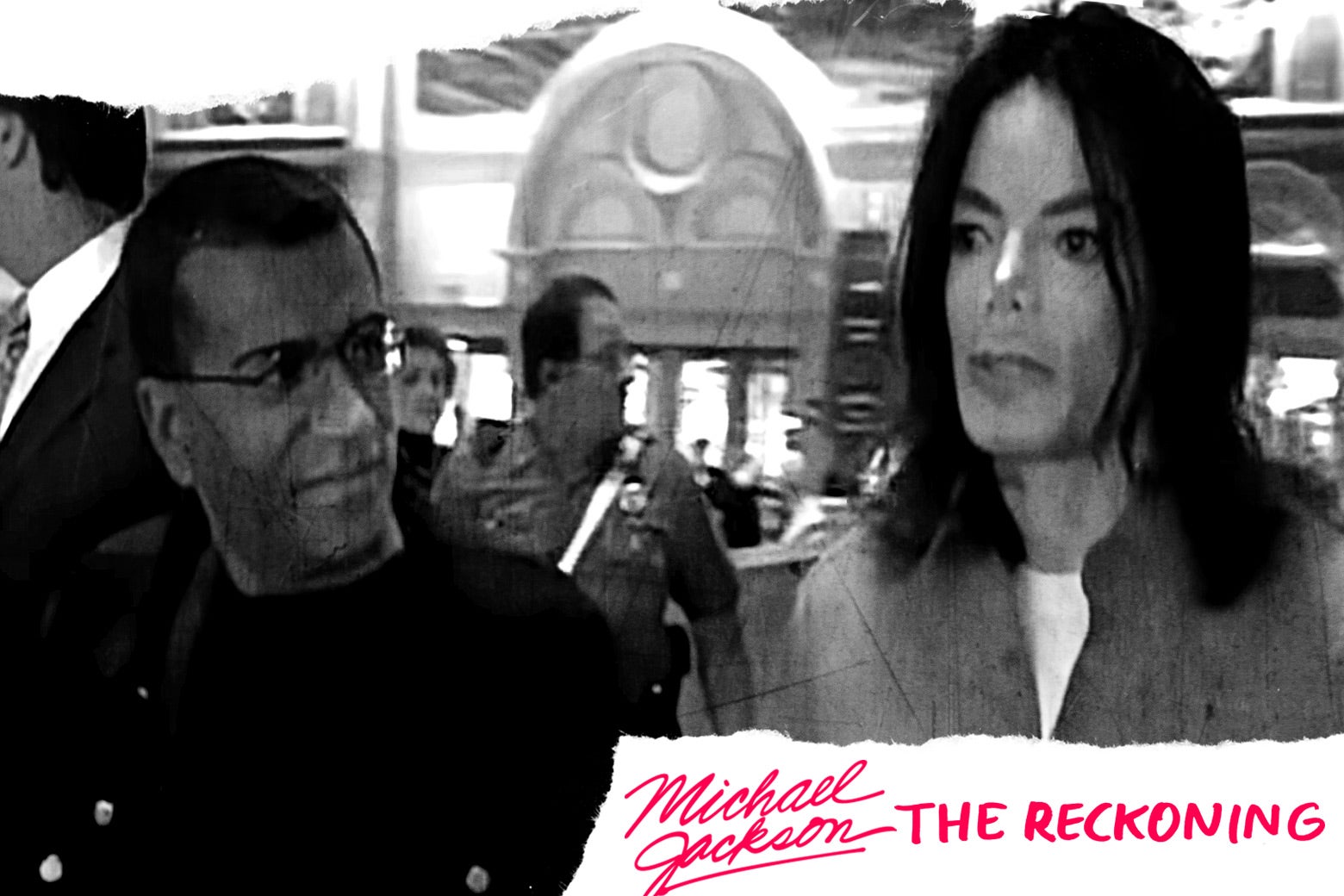 Martin Bashir and Michael Jackson from the 2003 documentary.