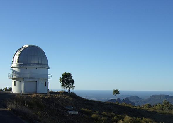 The 40" telescope dome at Siding Spring Observatory, New South Wales.