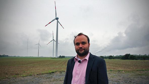 says Germany will need to use stands in front of wind turbines.