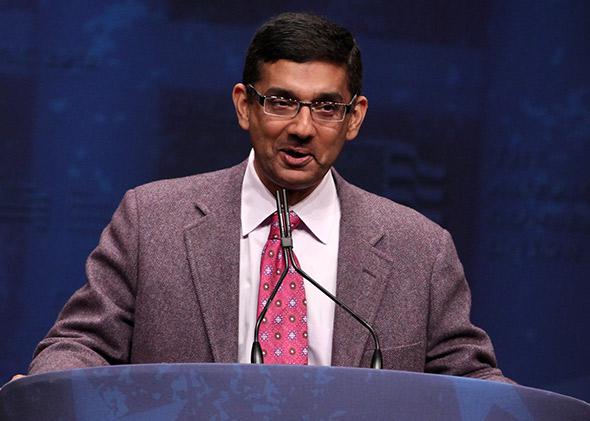 Dinesh D'Souza speaking at CPAC 2012, February 2012.