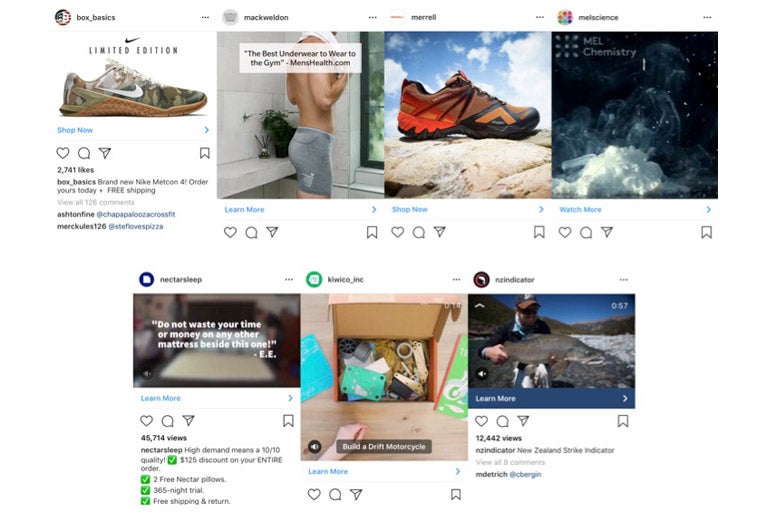 A collage of Instagram posts.