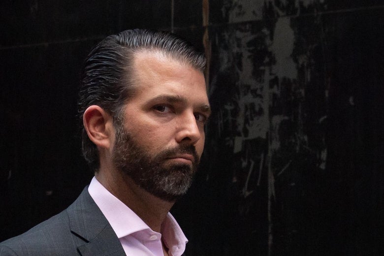 In new book, Triggered, Donald Trump Jr. tries and fails to prove that he's not mad, actually laughing. - Slate