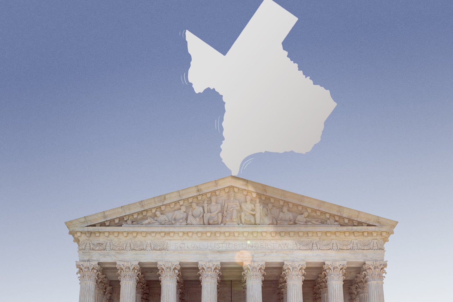 Texas teetering over the Supreme Court.