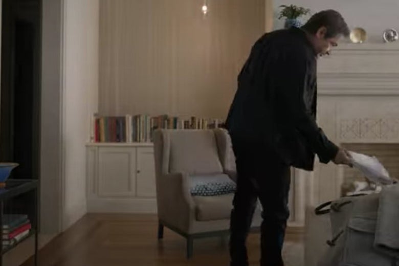 David Duchovny's living room in The Chair.