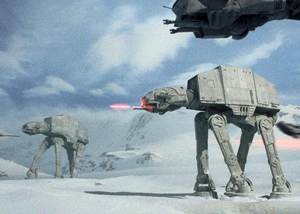 Battle scene from Star Wars: Episode V - The Empire Strikes Back (1980).