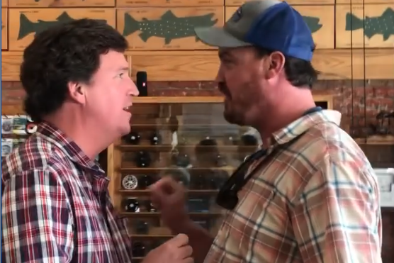Watch Man Confront Tucker Carlson in Montana: 'You Are the Worst Human Being'