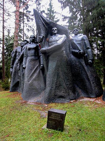 A partisan memorial in a Soviet theme park in Vilnius.