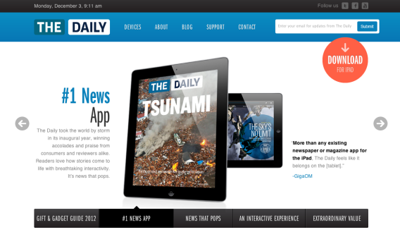 The Daily website