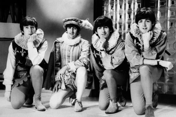 John Lennon, Ringo Starr, George Harrison, and Paul McCartney.