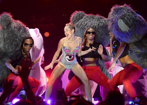 Miley Cyrus VMA performance: White appropriation of black bodies.