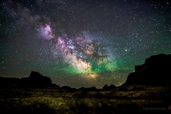milky way and airglow