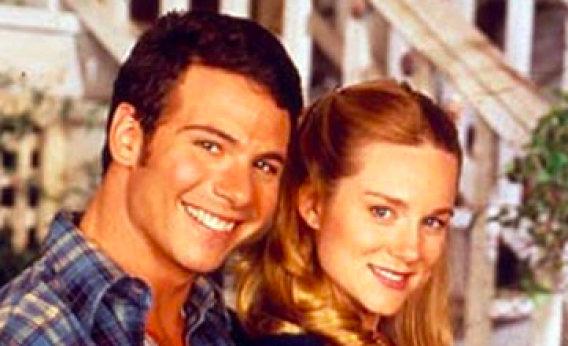 Marcus D'Amico and Laura Linney in Armistead Maupin's Tales of the City