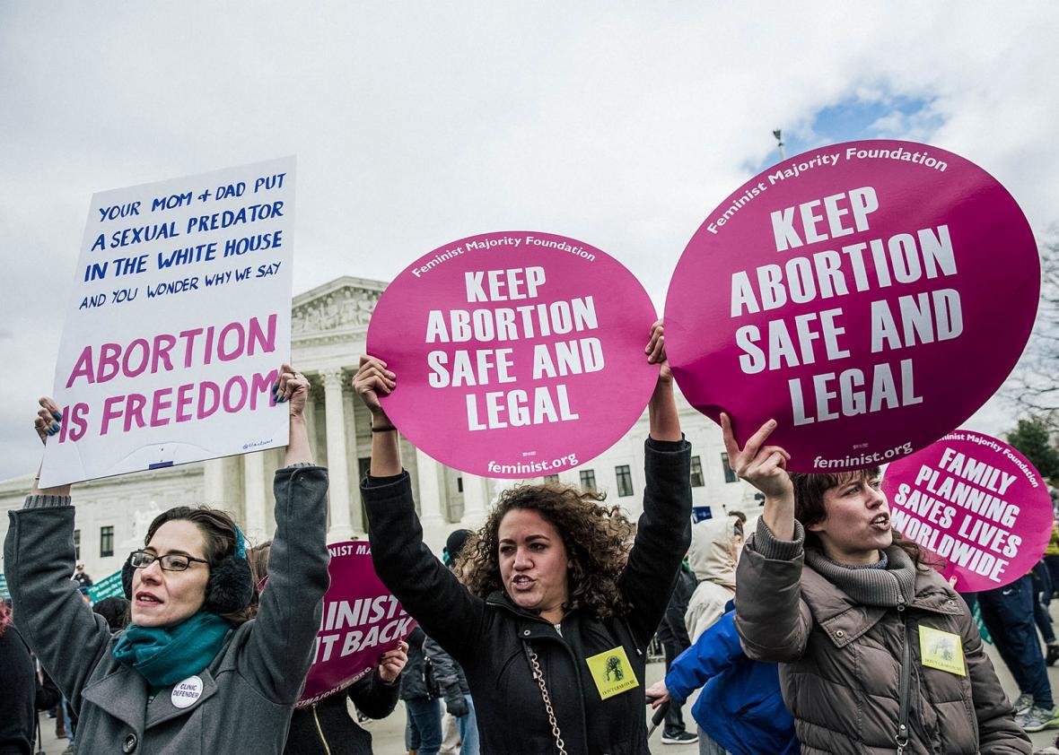 Pro Choice activists