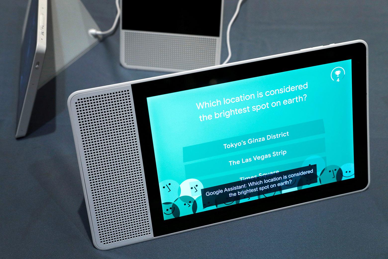 google smart speaker screen