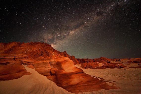 Milky Way over the beach at Cape Leveque. Click to embiggen.