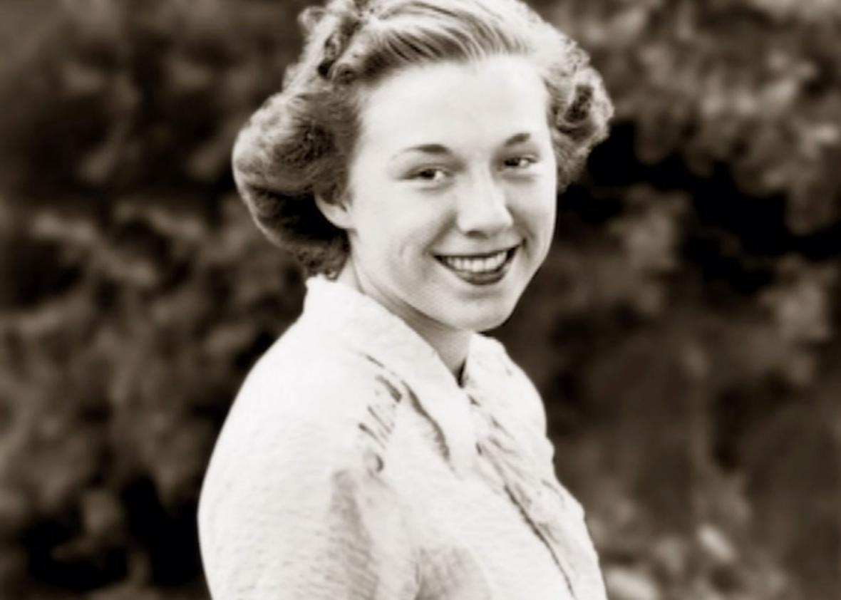 A photo of Hillary Clinton’s mother, Dorothy, featured in one of Clinton’s new campaign ads. 
