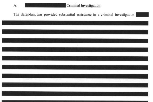 Redacted excerpt from the special counsel’s court filing Tuesday.