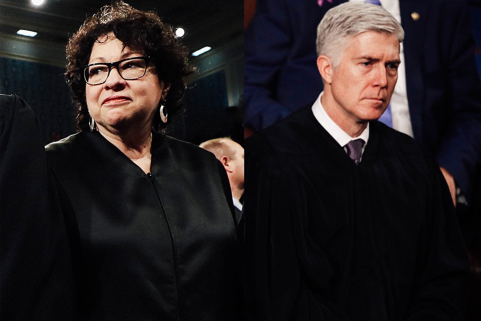 Sonia Sotomayor and Neil Gorsuch.