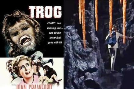 Joan Crawford in scenes from Trog.