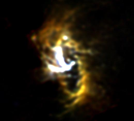 Ring of material around a black hole
