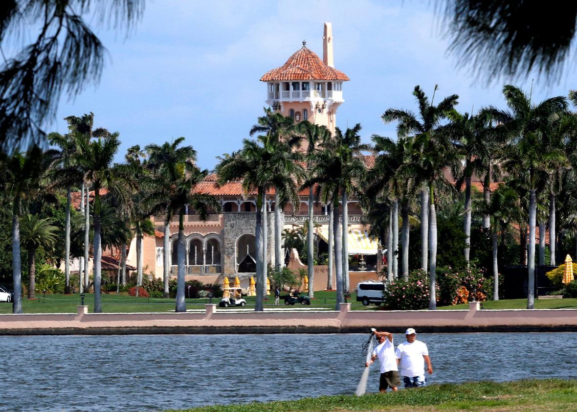 U.S. President Donald Trump's Mar-a-Lago estate in Palm Beach is seen from West Palm Beach, Florida, U.S., as Trump prepared to return to Washington after a weekend at the estate, March 5, 2017.