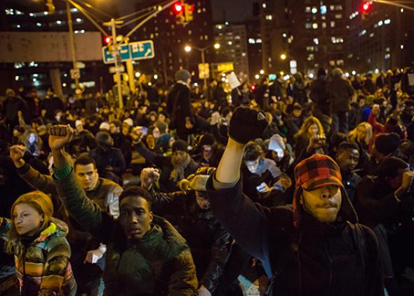 Manhattan Protest demanding justice for Eric Garner