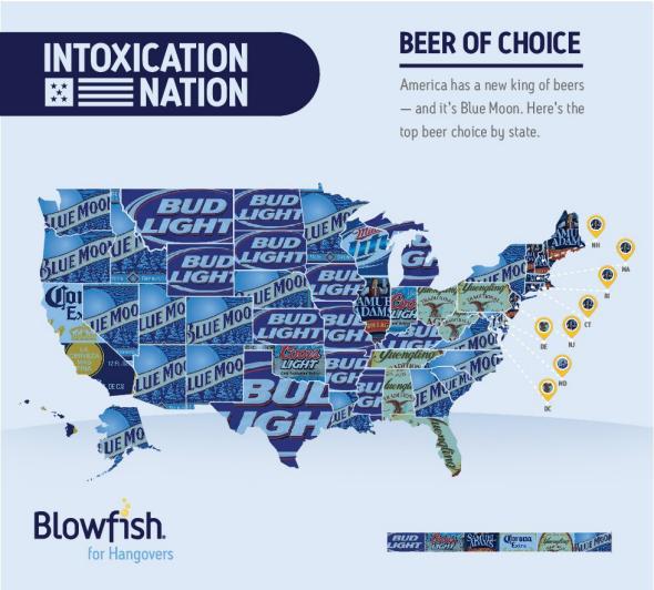 Map America S Favorite Beers By State