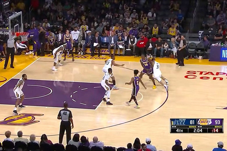 NBA game screened on Spectrum SportsNet
