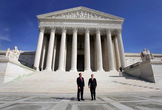 Chief Justice of the Supreme Court John Roberts and Justice Samuel Alito.
