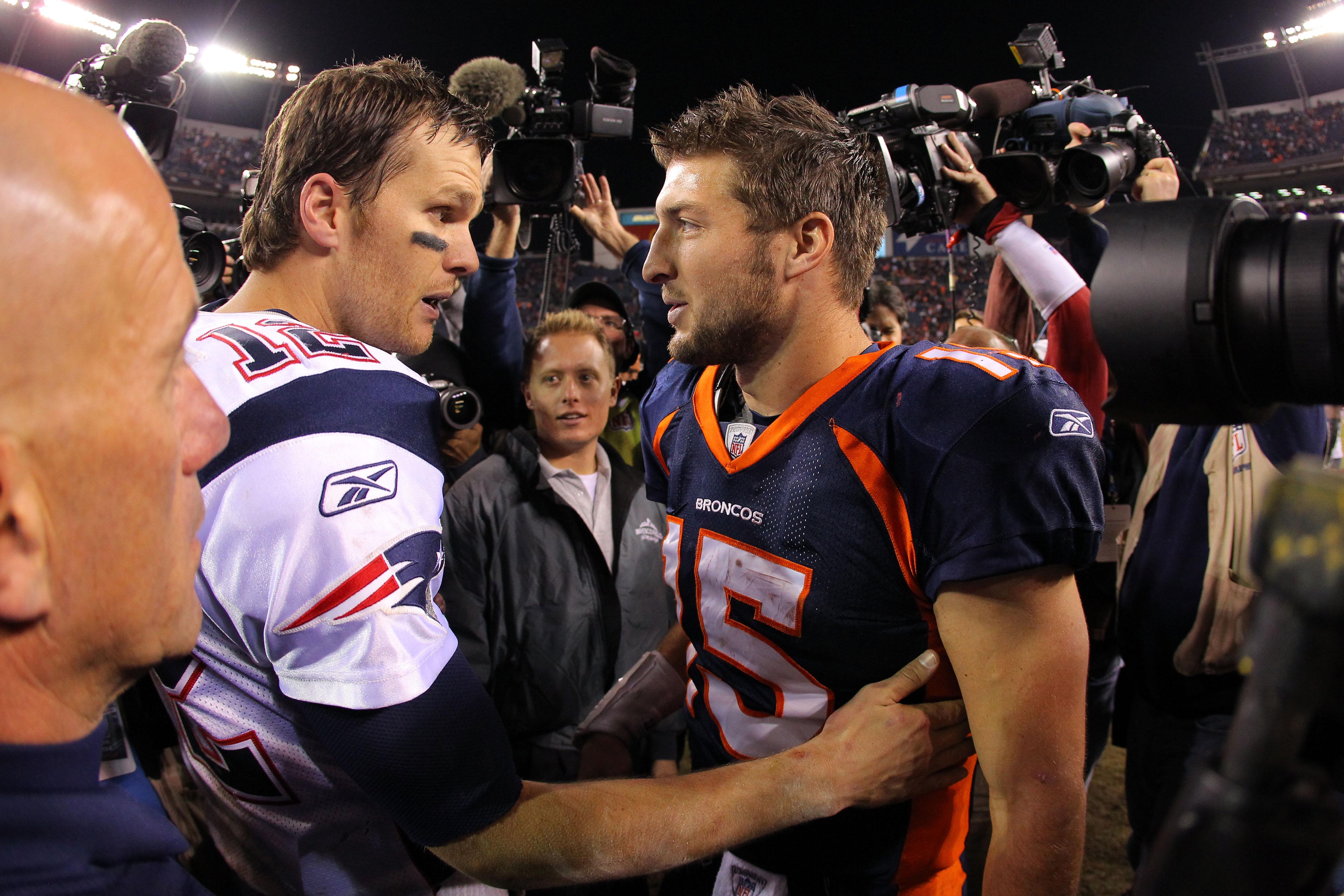 Tom Brady destroys Tim Tebow as the Patriots beat the Broncos.