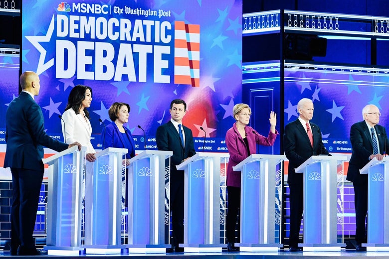 Democratic debate: The candidates moved to the center.