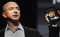 Jeff Bezos introduces the Kindle Fire, Amazon's entry into the tablet market 