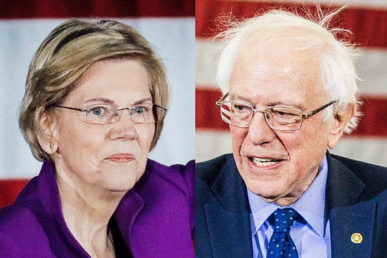 Elizabeth Warren and Bernie Sanders.