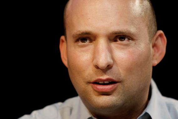 Naftali Bennett, head of the Israeli hardline national religious party, Jewish Home, speaks during the first high-tech conference for Israel's Haredi Sector, on Jan. 15, 2013, in Jerusalem.