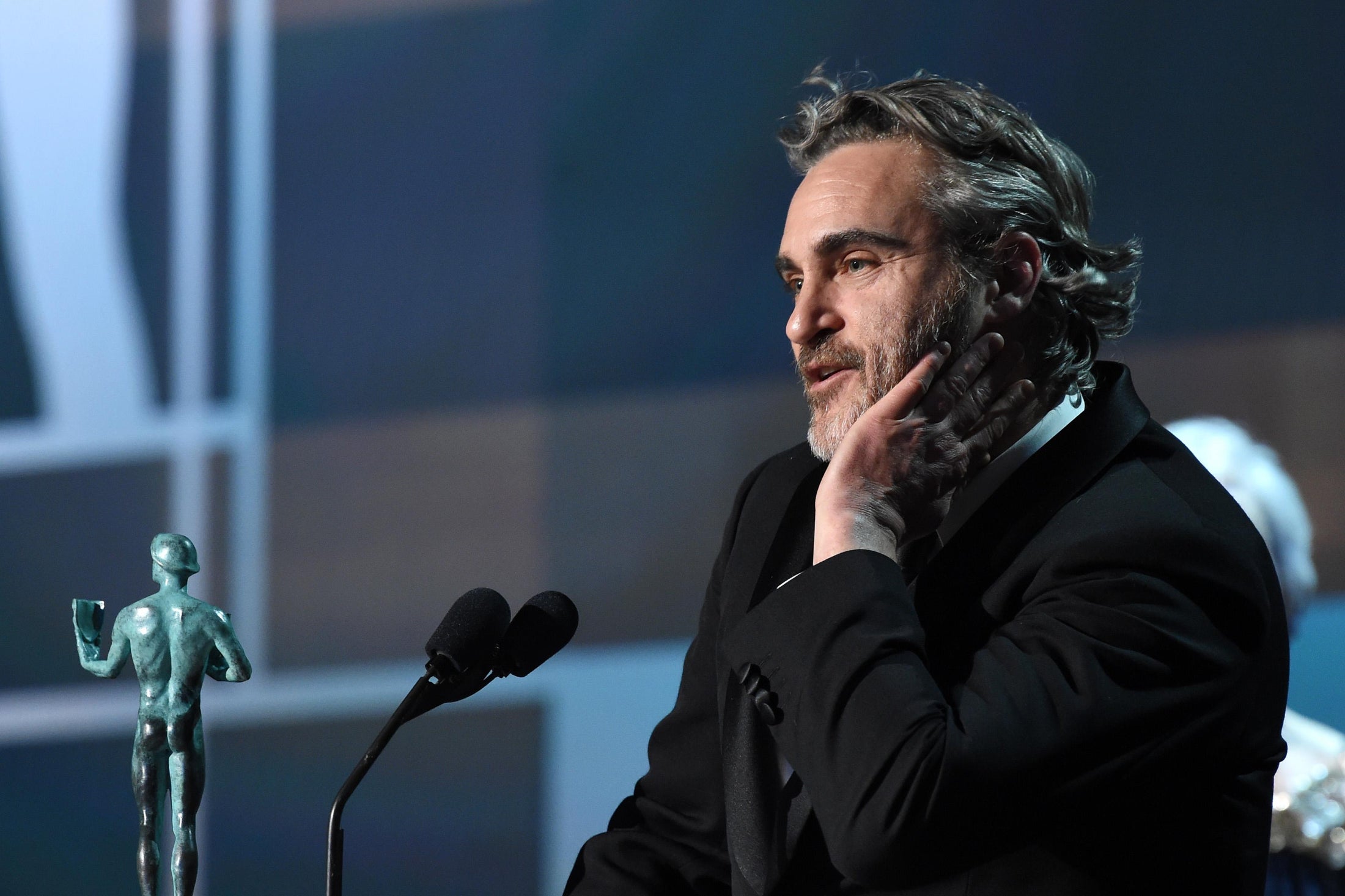 Joaquin Phoenix at the Oscars Past awards acceptance speeches address