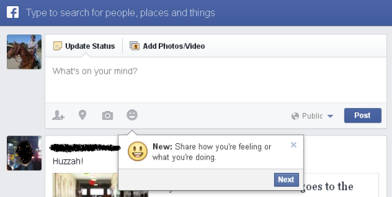 Facebook: "What are you doing?"