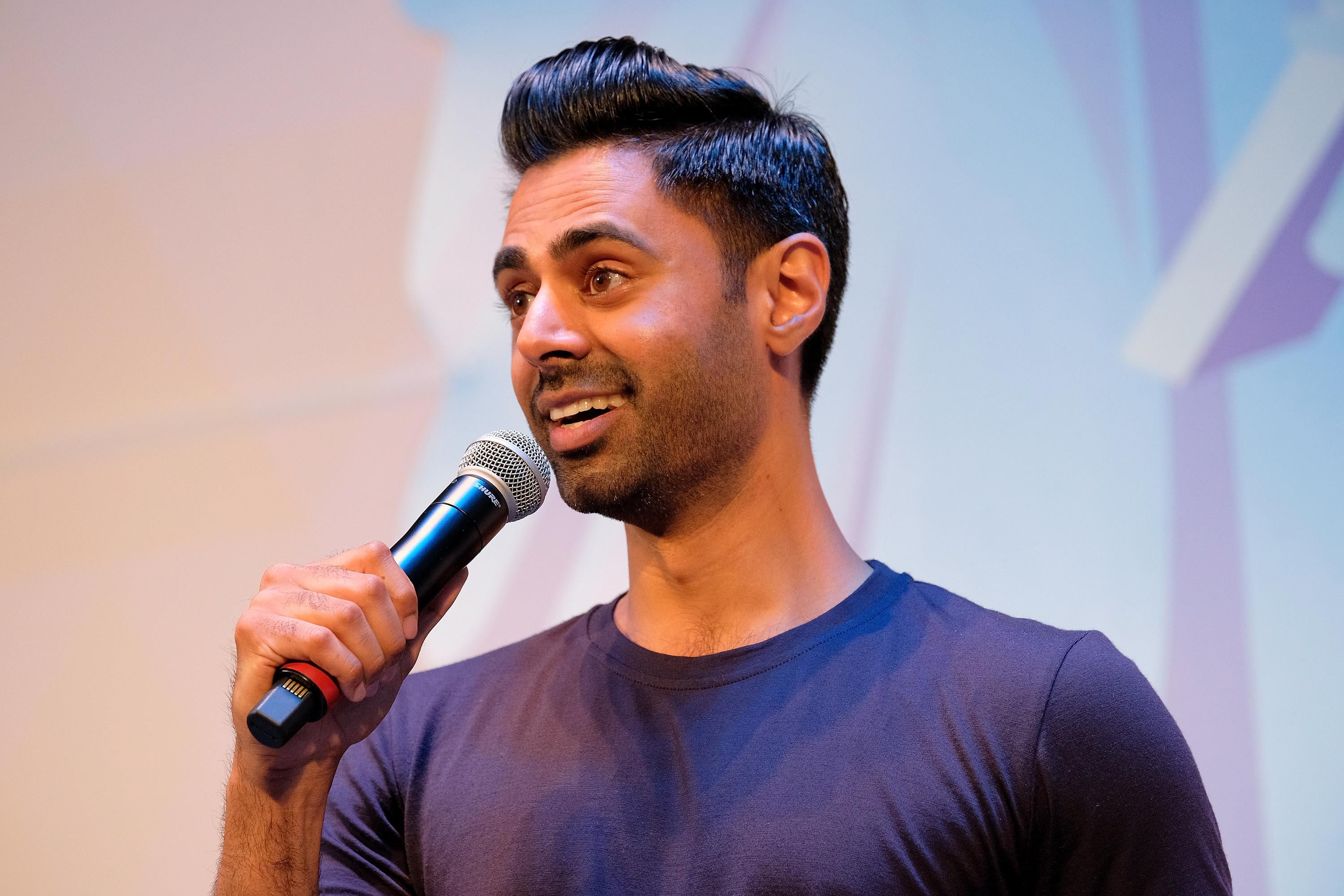 Hasan Minhaj performs onstage during OZY FEST 2018 at  Rumsey Playfield, Central Park on July 21, 2018 in New York City.  (Photo by Matthew Eisman/Getty Images for Ozy Media)