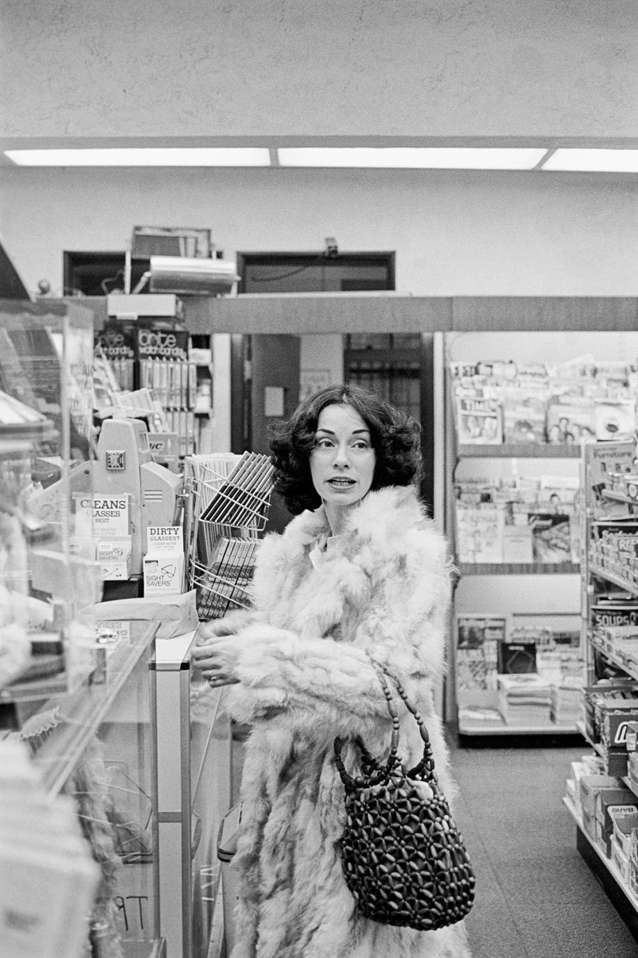 Marianne in the Drugstore, Kansas City (The Flight Attendant Years), 1978, printed 2013archival pigment print