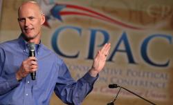Florida Gov. Rick Scott speaks at the Conservative Political Action Conference.