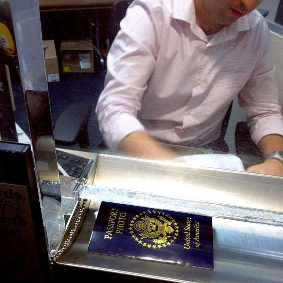 Applying for passport renewal at the Hudson Street Passport Office.