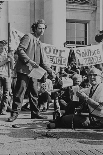 Mario Savio Free Speech Movement Berkeley in 1966. 