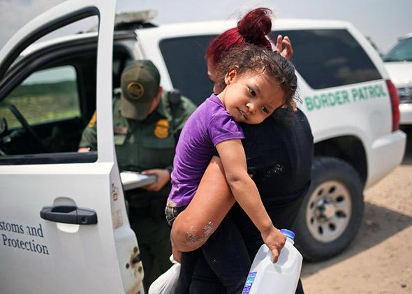 Mission, Texas, mother and child.