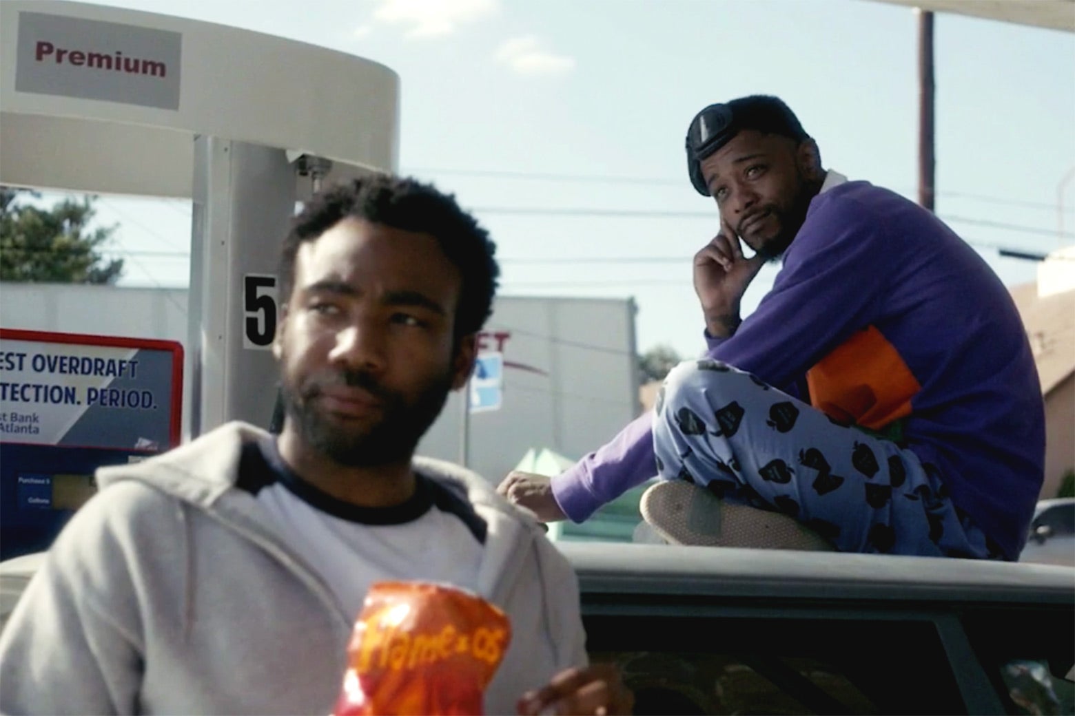 Donald Glover and Lakeith Stanfield in Atlanta.