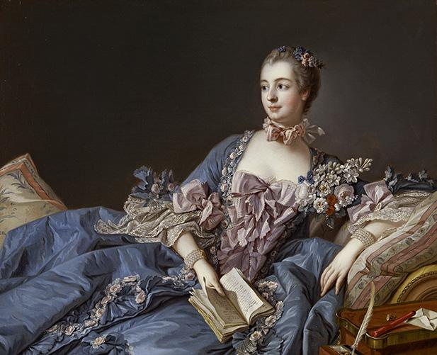 Portrait of the Marquise de Pompadour, circa 1750-1758.